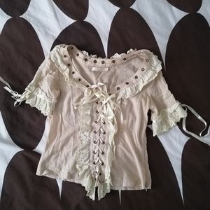 Victorian Romantic Corset Style Shirt